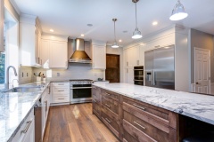 Beautiful white kitchen design.